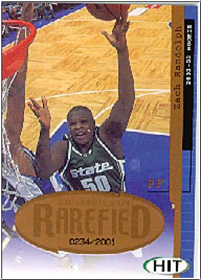 NBA 2001 SAGE HIT Rarefield Bronze - No R22