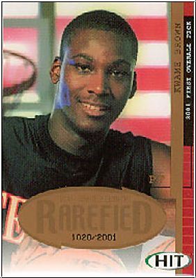 NBA 2001 SAGE HIT Rarefield Bronze - No R30