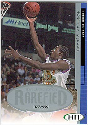 NBA 2001 SAGE HIT Rarefield Silver - No R27