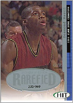 NBA 2001 SAGE HIT Rarefield Silver - No R18