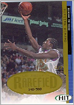 NBA 2001 SAGE HIT Rarefield Gold - No R27