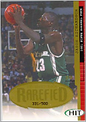 NBA 2001 SAGE HIT Rarefield Gold - No R33