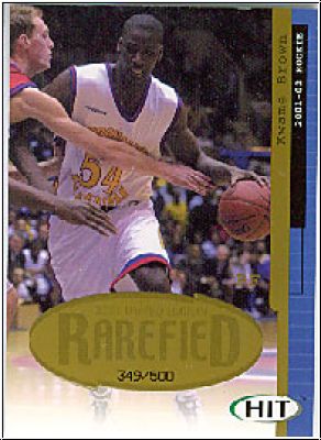 NBA 2001 SAGE HIT Rarefield Gold - No R4