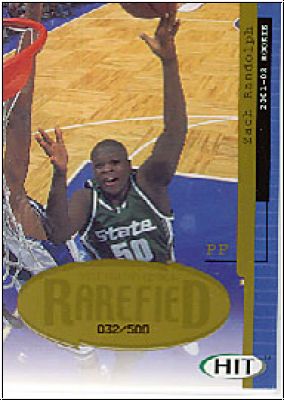 NBA 2001 SAGE HIT Rarefield Gold - No R22