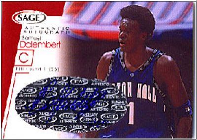 NBA 2001 SAGE Autographs Red - No A11 - Samuel Dalembert