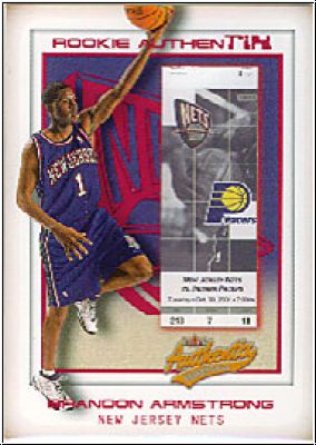 NBA 2001/02 Fleer Authentix - No 119 - Brandon Armstrong