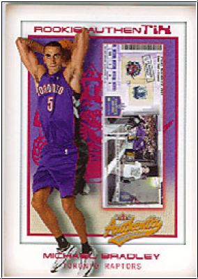 NBA 2001/02 Fleer Authentix - No 116 - Michael Bradley