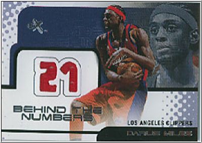 NBA 2001/02 EX Behind the Numbers Jersey - No 12 - Darius Miles