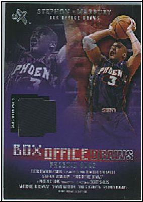 NBA 2001/02 EX Box Office Draws Memorabilia - No NN0 - Stephon Marbury