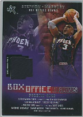 NBA 2001 / 02 E-X Box Office Draws Memorabilia - No NN0 - Stephon Marbury
