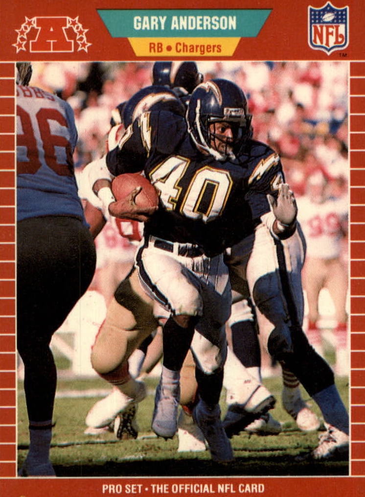 NFL 1989 ProSet - No 356 - Gary Anderson