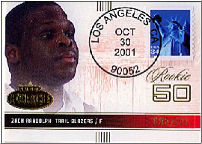 NBA 2001/02 Fleer Force - No 119 - Zach Randolph