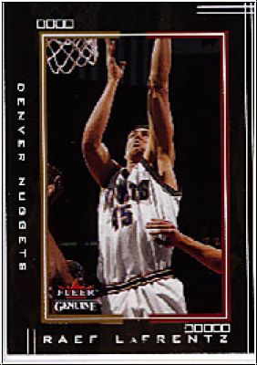 NBA 2001/02 Fleer Genuine - No 21 - Raef LaFrentz