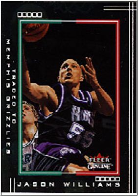 NBA 2001/02 Fleer Genuine - No 26 - Jason Williams