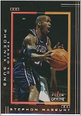 NBA 2001/02 Fleer Genuine - No 78 - Stephon Marbury