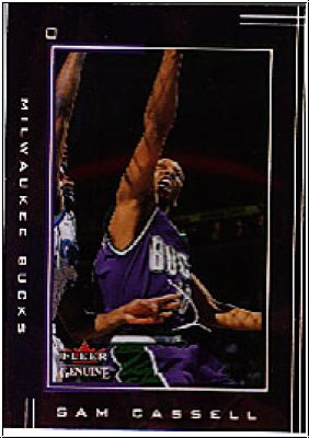 NBA 2001/02 Fleer Genuine - No 57 - Sam Cassell