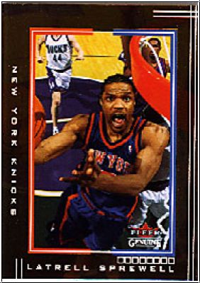 NBA 2001/02 Fleer Genuine - No 55 - Latrell Sprewell