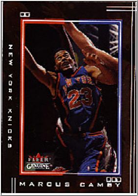 NBA 2001/02 Fleer Genuine - No 118 - Marcus Camby