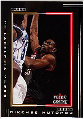 NBA 2001 / 02 Fleer Genuine - No 90 - Dikembe Mutombo