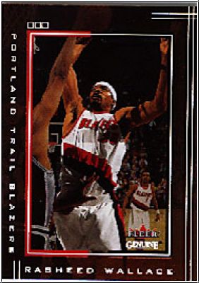 NBA 2001/02 Fleer Genuine - No 88 - Rasheed Wallace