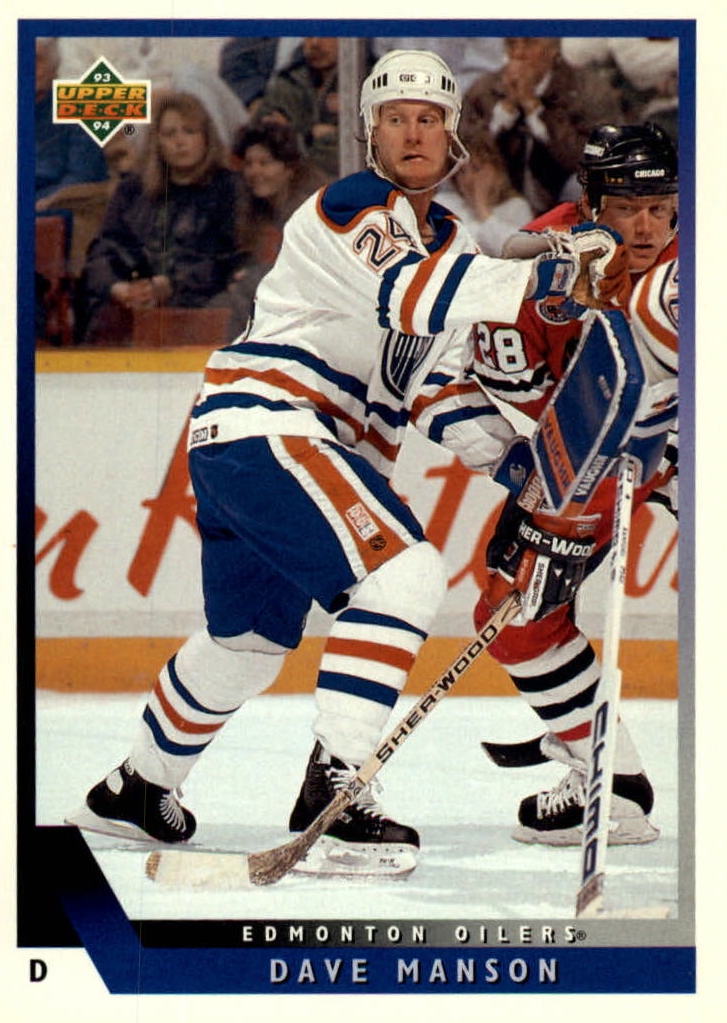 NHL 1993 / 94 Upper Deck - No 358 - Dave Manson