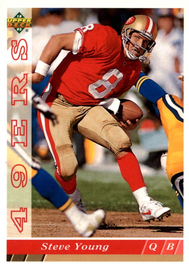 NFL 1993 Upper Deck - No 358 - Steve Young