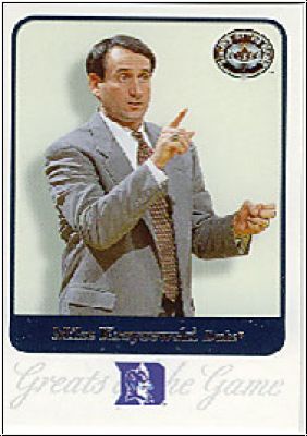 NBA 2001 Greats of the Game - No 57 - Mike Krzyzewski