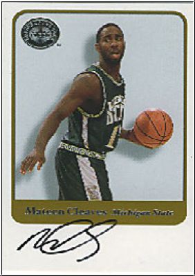 NBA 2001 Greats of the Game Autographs - No 12 - Cleaves