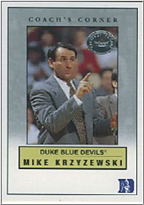 NBA 2001 Greats of the Game Coache's Corner - No 5 of 16 CC - Mike Krzyzewski