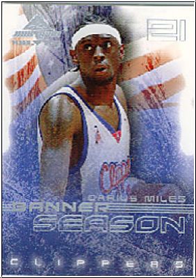 NBA 2001 / 02 Fleer Marquee Banner Season - No 18 of 20 BS - Darius Miles