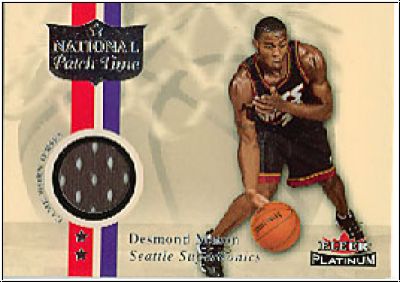 NBA 2001/02 Fleer Platinum National Patch Time - No 26 - Desmond Mason