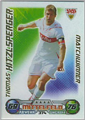 Fussball 2009 / 10 Topps Match Attax - No 374 - Hitzlsperger