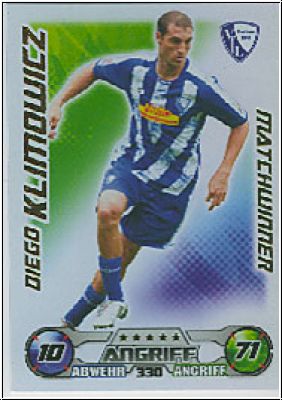 Fussball 2009 / 10 Topps Match Attax - No 330 - Diego Klimowicz