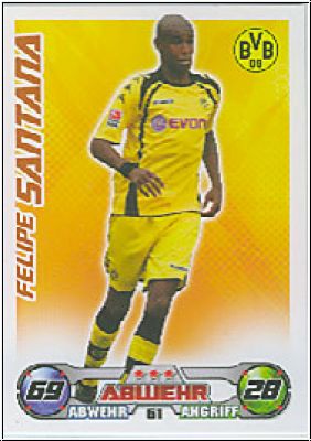 Soccer 2009/10 Topps Match Attax - No 61 - Felipe Santana