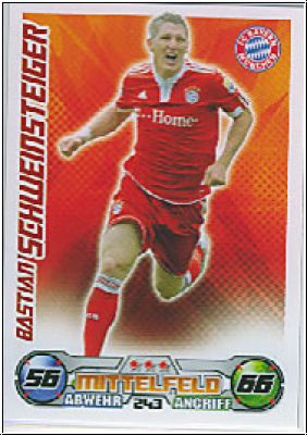 Fussball 2009 / 10 Topps Match Attax - No 243 - Schweinsteiger