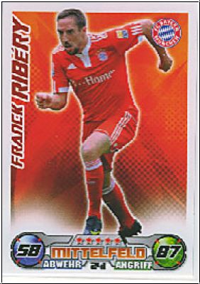 Fussball 2009 / 10 Topps Match Attax - No 241 - Franck Ribery