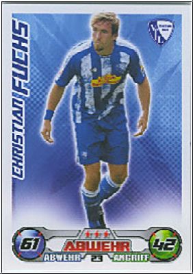 Fussball 2009 / 10 Topps Match Attax - No 23 - Christian Fuchs