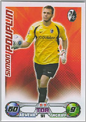 Fussball 2009 / 10 Topps Match Attax - No 91 - Simon Pouplin