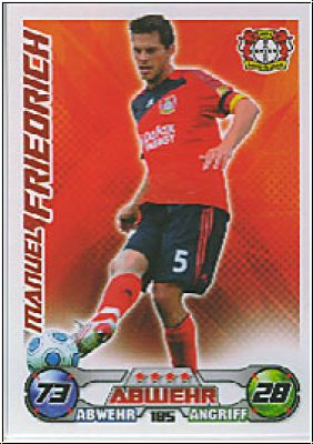 Fussball 2009 / 10 Topps Match Attax - No 185 - Manuel Friedrich