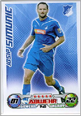 Soccer 2009/10 Topps Match Attax - No 148 - Josip Simunic