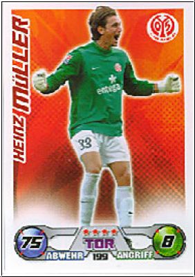 Soccer 2009/10 Topps Match Attax - No 199 - Heinz Müller