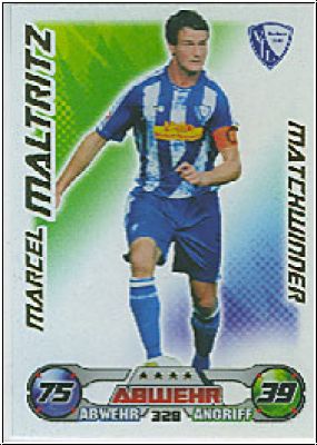 Fussball 2009 / 10 Topps Match Attax - No 328 - Marcel Maltritz