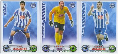 Fussball 2009-10 Topps Match Attax - Hertha BSC Berlin komplettes Set mit Sonderkarten