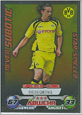 Fussball 2009 / 10 Topps Match Attax - No 57 - Neven Subotic