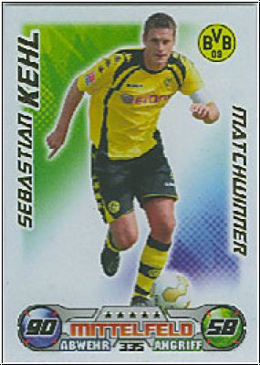 Fussball 2009 / 10 Topps Match Attax - No 335 - Sebastian Kehl