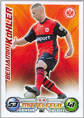 Fussball 2009 / 10 Topps Match Attax - No 82 - Benjamin Köhler