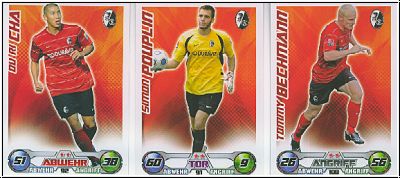 Soccer 2009-10 Topps Match Attax - SC Freiburg complete set