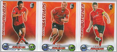 Fussball 2009-10 Topps Match Attax - SC Freiburg komplettes Set