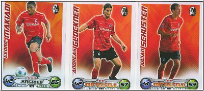 Soccer 2009-10 Topps Match Attax - SC Freiburg complete set