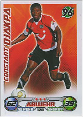 Fussball 2009 / 10 Topps Match Attax - No 128 - Constant Djakpa